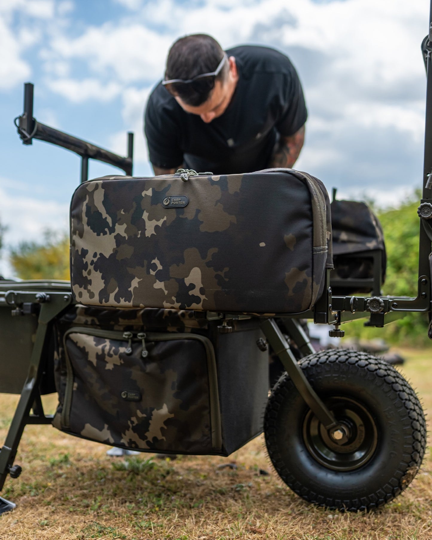 Side Bar Bags Small Dark Kamo