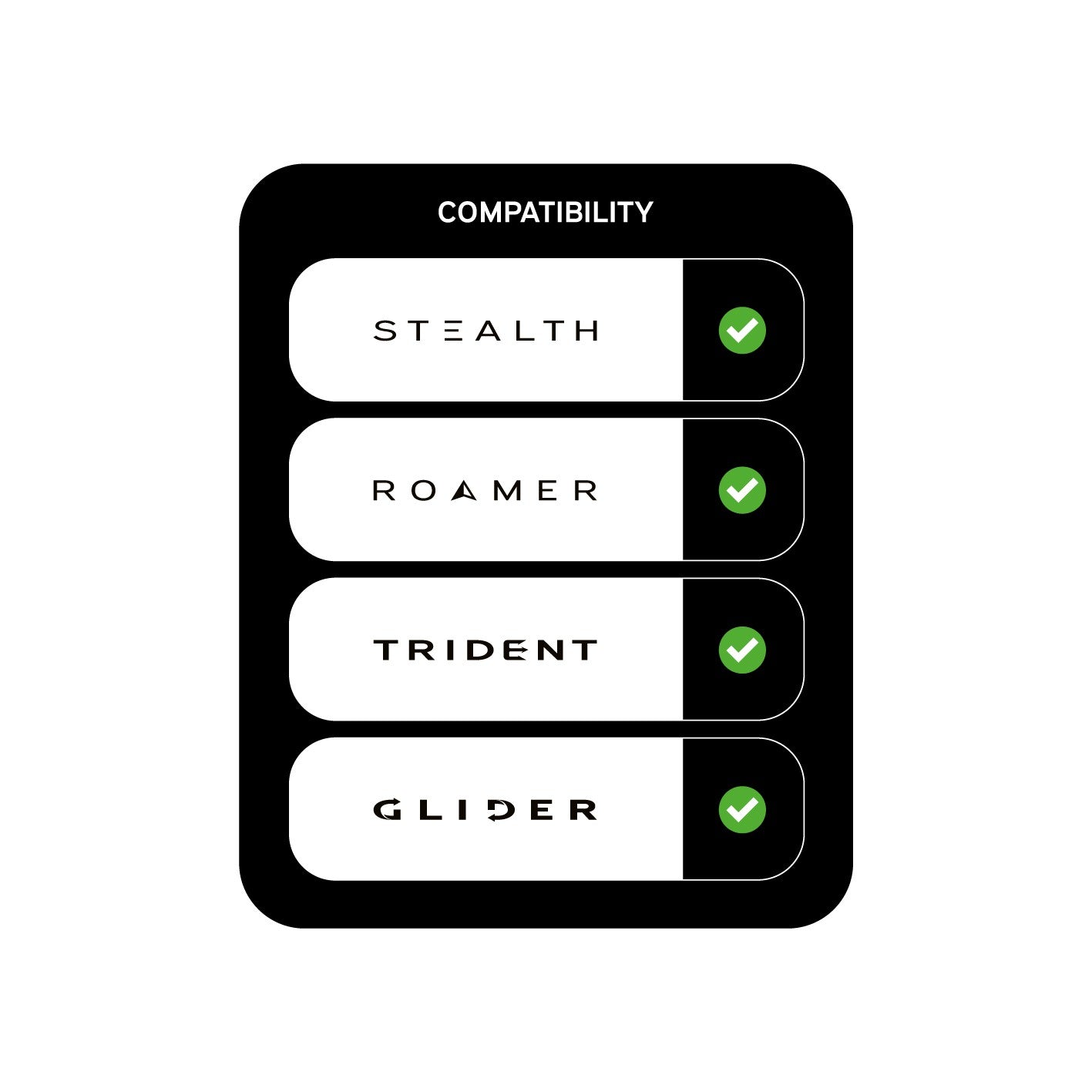 Basic Front Bank Stick Bag Dark Kamo